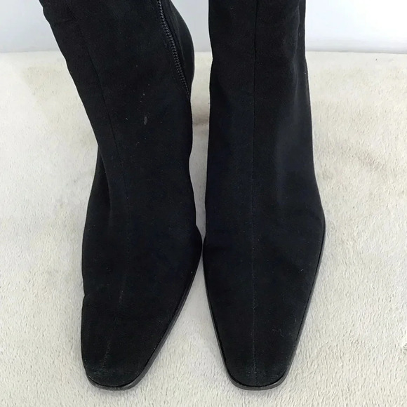 Stuart Weitzman Women’s Ankle Booties Neoprene Career Kitten Heel Size 7N - Picture 4 of 11